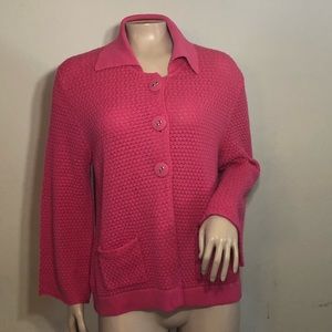 Pink Knitted CDP & CO. Sweater  Size Medium